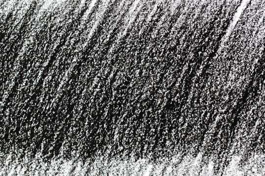 Abstract black crayon background, black crayon drawing texture
