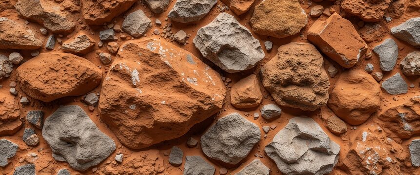 Warm ochre claystone stone with compacted fine texture background