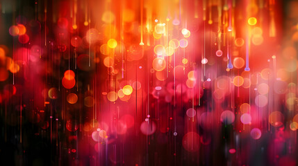 Fototapeta premium A vibrant, abstract background with colorful bokeh lights and soft gradients.