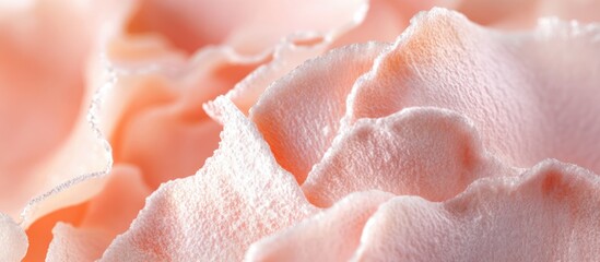 Fototapeta premium Close-up of soft pink flower petals with delicate textures and Copy Space for text placement