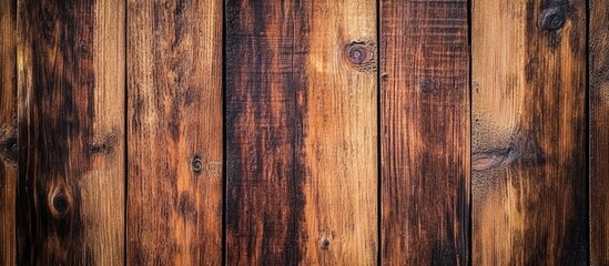 Obraz premium Close-up of rustic wooden planks with natural texture and grain pattern