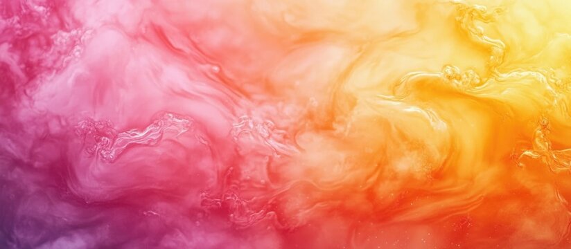 Colorful abstract gradient background with pink, orange, and yellow hues and soft swirling patterns Copy Space