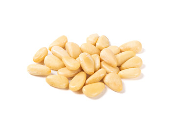 pine nuts isolated on white background