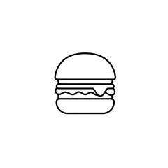 Beef Burger Vector Illustration Art