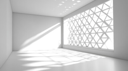 Obraz premium empty room with windows