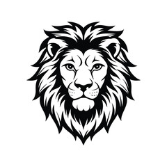 a lion head vector illustration