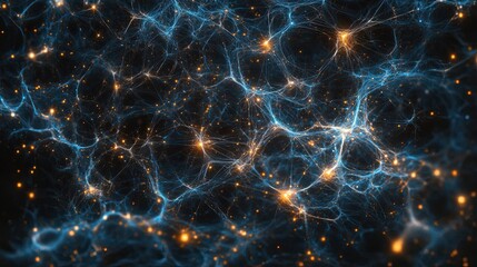 Naklejka premium Black Plexus Points and Lines Digital Background