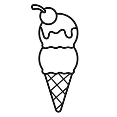 ice cream coloring page printable