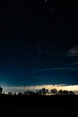 Wintersternhimmel mit dem Sternbild Orion