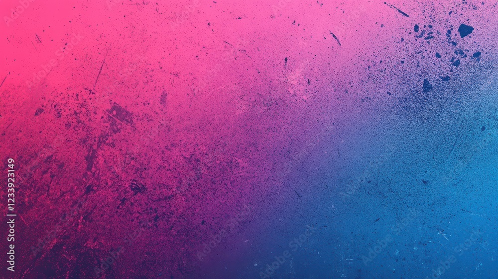 Aufkleber a vibrant pink and blue grainy gradient background featuring a dynamic noise texture.