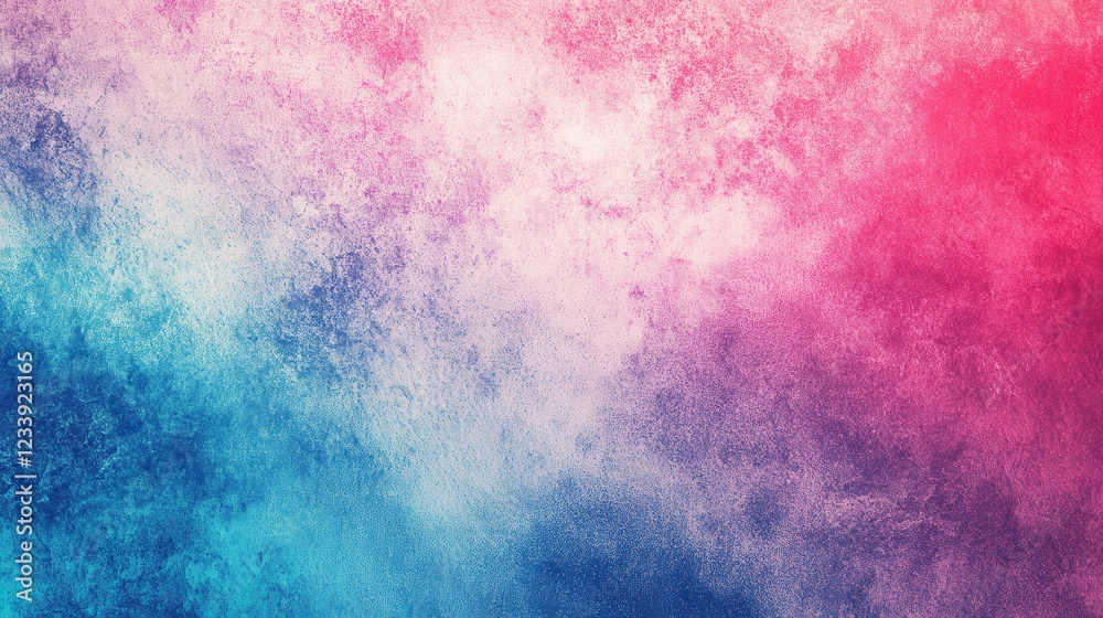 Poster A vibrant pink and blue grainy gradient background featuring a dynamic noise texture.