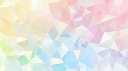 Obraz premium A visually captivating abstract background featuring soft pastel colors and dynamic triangular shapes.