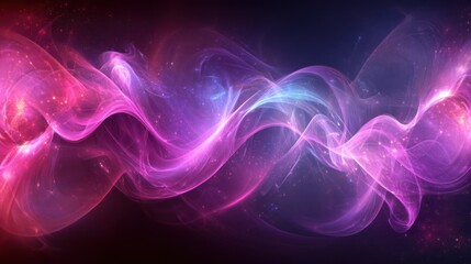 Obraz premium Abstract cosmic energy flow, vibrant nebula background, digital art, website banner