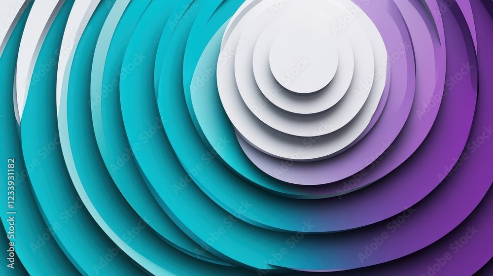 Poster A visually captivating background featuring geometric circle shapes with a grainy texture.