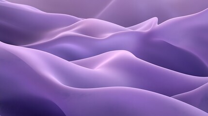 Fototapeta premium Abstract Purple Fabric Draped Waves Soft Texture