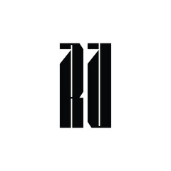 RU monogram logo design letter text name symbol monochrome logotype alphabet character simple logo