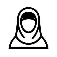 Cultural Hijab Icons - Vector Illustrations for Modesty, Faith, and Inclusivity