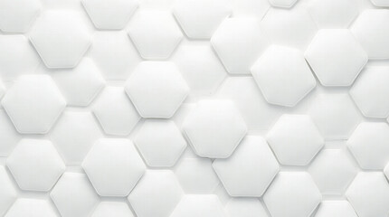 Naklejka premium Futuristic abstract honeycomb mosaic white background. Modern futuristic wallpaper.