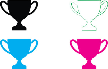 Simple cartoon bus icons, minimalist line drawings, vibrant neon colors, front view buses, playful transportation symbols, geometric vehicle shapes, outlined vehicle designs, colorful public transit l