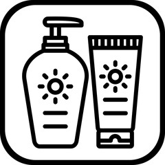 742-Sunscreen Bottle Icon style