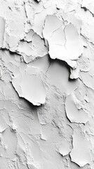 Obraz premium Cracked White Texture: Abstract Art