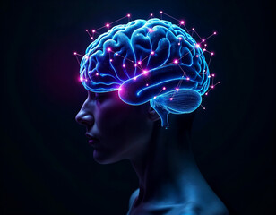 Obraz premium An abstract representation of artificial intelligence