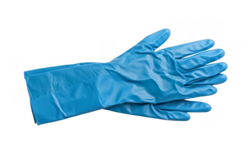 rubber glove isolated on white