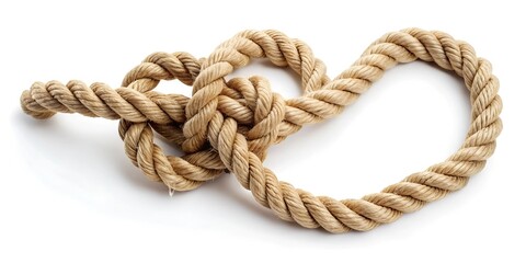 Obraz premium rope on white background