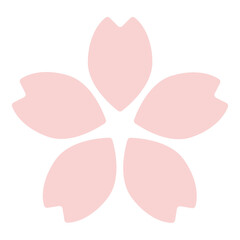 シンプルな桜の花のイラスト