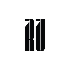 RV monogram logo design letter text name symbol monochrome logotype alphabet character simple logo