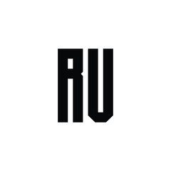 RV monogram logo design letter text name symbol monochrome logotype alphabet character simple logo