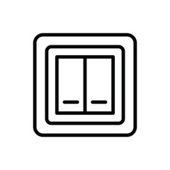 light switch icon design vector template