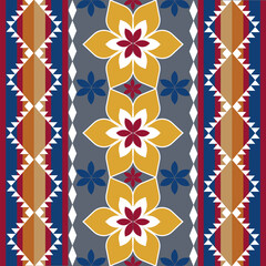 African navajo pattern. Native American pattern, tribal vector ornament. Aztec style. Geometric mosaic on the tile, majolica. Geoprint on textile. Kente Cloth. Design for pottery.