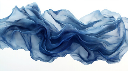 dark blue silk chiffon