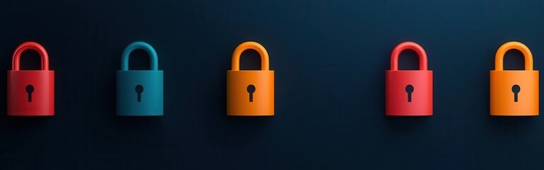 ransomware protection data encryption data integrity. Conceptual encrypted digital locks glowing in real-time, representing ransomware defense and untampered data