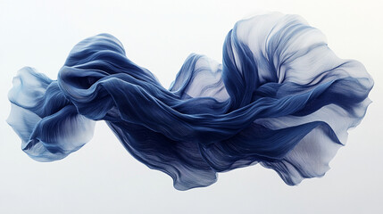dark blue silk chiffon