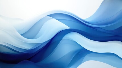 Obraz premium Abstract blue waves flowing, digital art background, website design