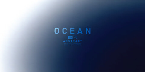 Obraz premium Ocean gradient background with smooth transitions from white to deep blue, creating calming and abstract effect