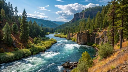 Stunning Cascade Mountains Source of Oregon's Rogue River