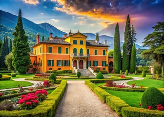 Fototapeta premium Stunning Parco Pubblico Villa Gandini in Formigine