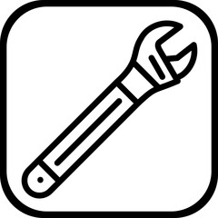 Wrench vector icon style