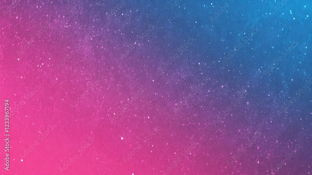 Aufkleber An abstract gradient background blending pink, blue, and purple hues with a grainy noise texture. This retro-inspired design creates a visually striking banner with a nostalgic and artistic flair.