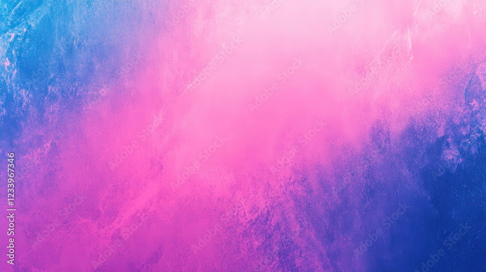 Aufkleber An abstract gradient background blending pink, blue, and purple hues with a grainy noise texture. This retro-inspired design creates a visually striking banner with a nostalgic and artistic flair.