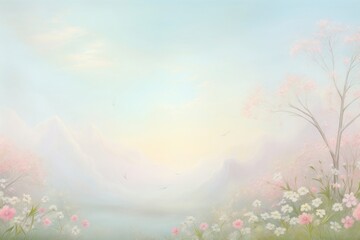 Sprakling backgrounds landscape flowers.