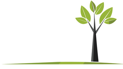 a tree for symbol or logo on a white background vector icon illustration.