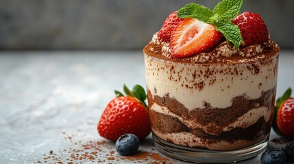 Dessert featuring fresh strawberries drizzled with rich chocolate sauce on a white plate