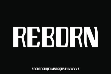 Display alphabet font vector design suitable for headline, poster, logo, magazine and many more