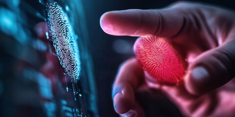Programmer accessing secure data using fingerprint scanner technology