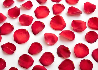 red rose petals