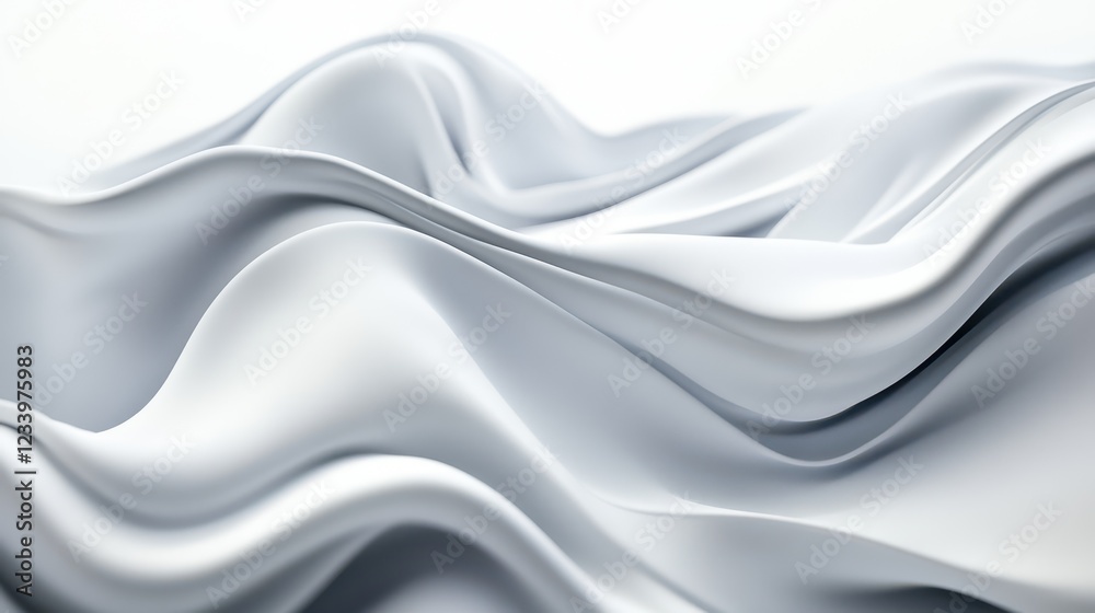 Aufkleber an abstract grainy background featuring subtle gray liquid lines and wave shapes on a white backdrop